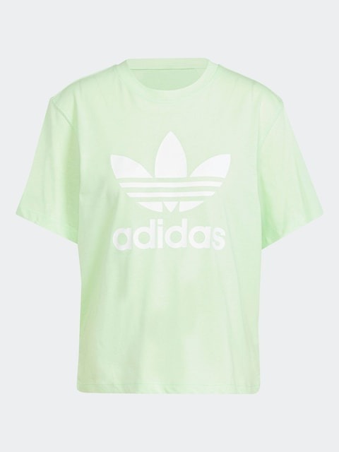 adidas Originals Green Adicolor Trefoil Boxy T-Shirt