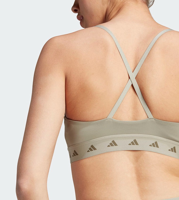ADDIDAS SPORTS BRA FOR WOMEN IN GREY COLOR