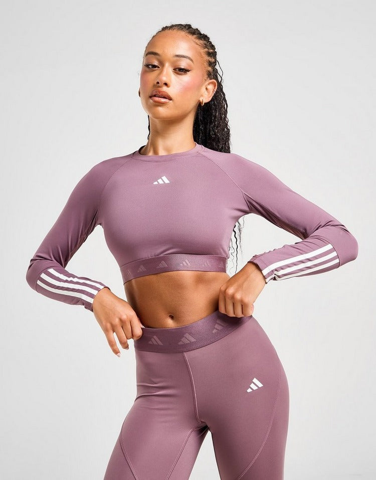 adidas Hyperglam Long Sleeve Crop Top