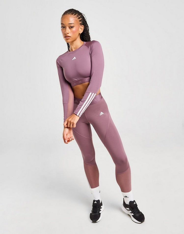 adidas Hyperglam Long Sleeve Crop Top