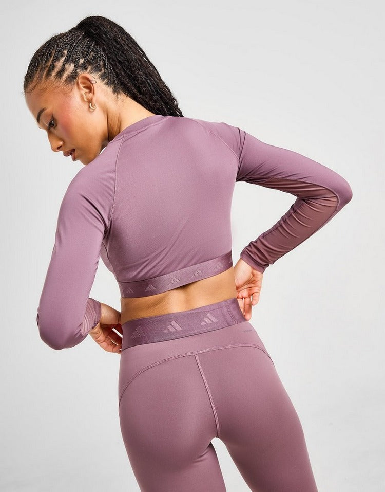 adidas Hyperglam Long Sleeve Crop Top
