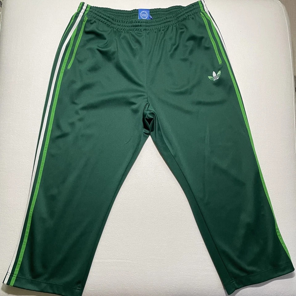 Adidas Tracksuit Jacket Pants Green Trefoil 3 Stripe Classic Men 2XL Retro 2010s