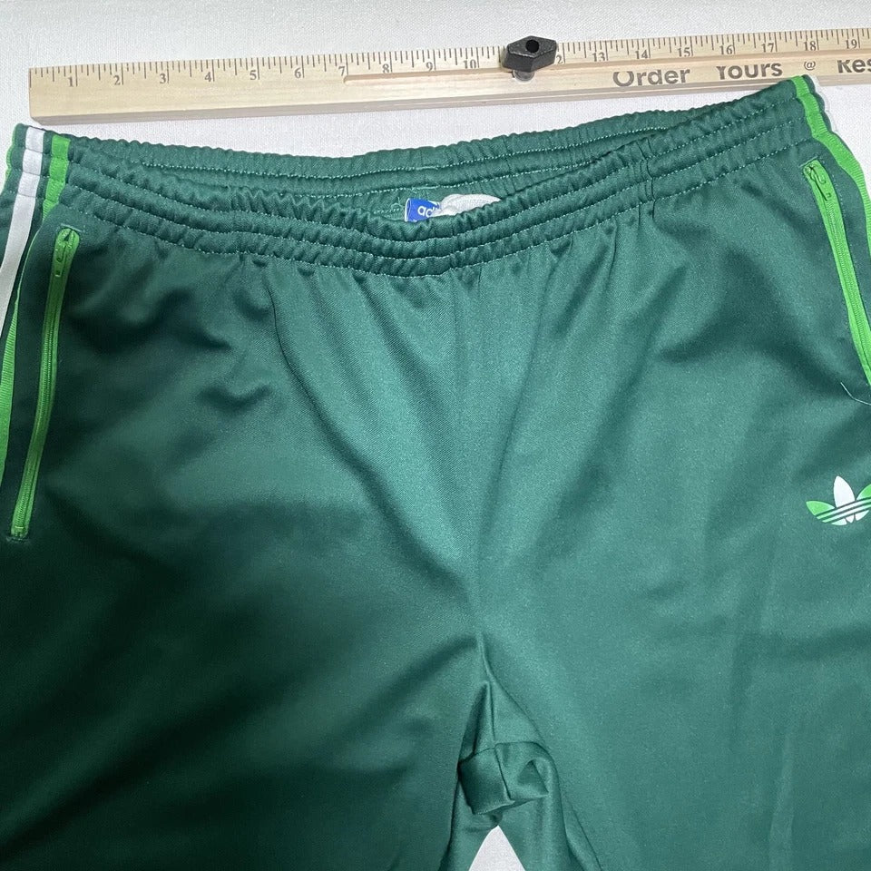 Adidas Tracksuit Jacket Pants Green Trefoil 3 Stripe Classic Men 2XL Retro 2010s
