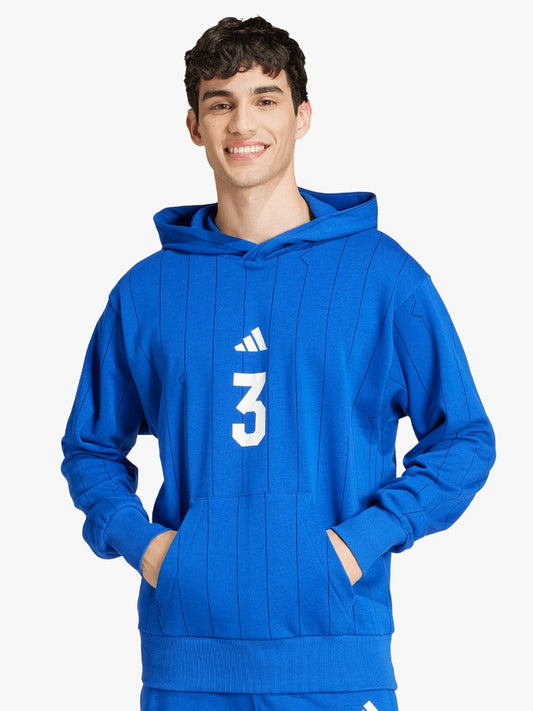 adidas Mens Seasonal Essentials US Sport Royal Blue Hoodie