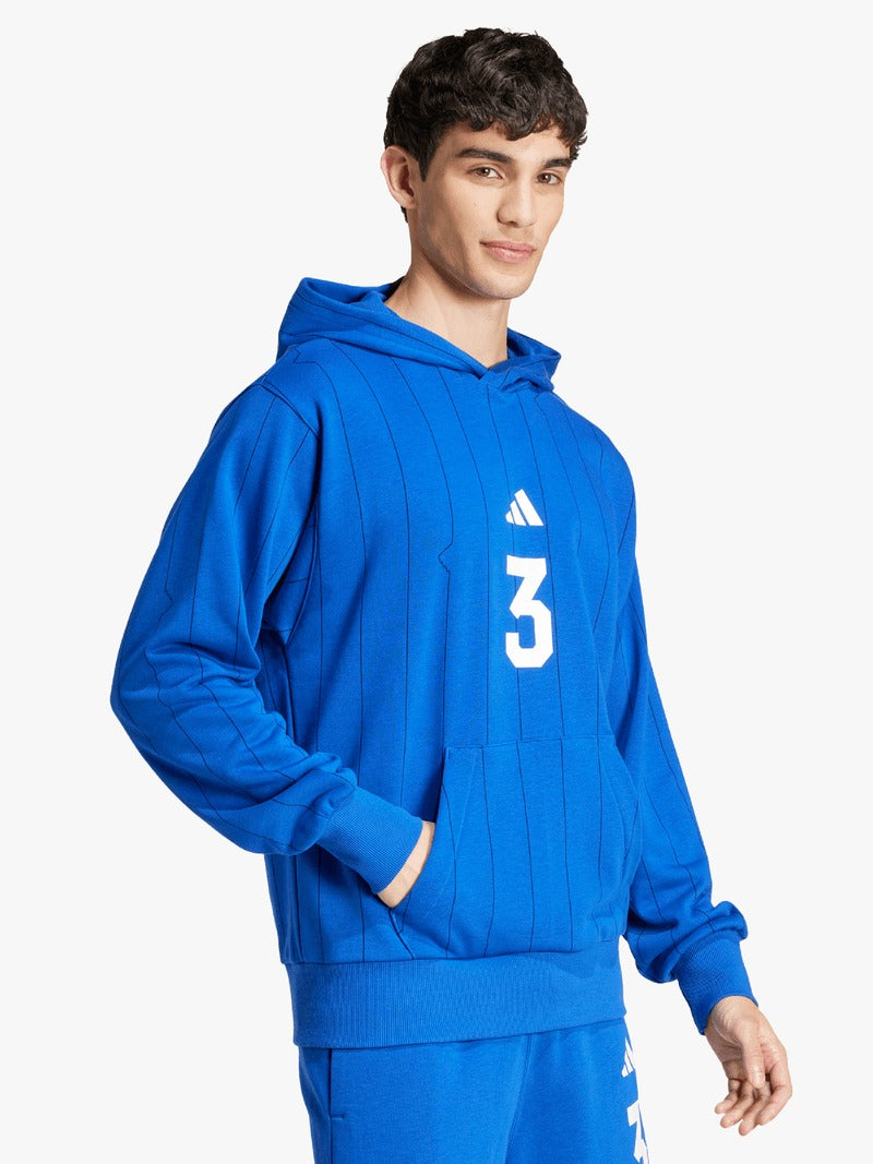 adidas Mens Seasonal Essentials US Sport Royal Blue Hoodie