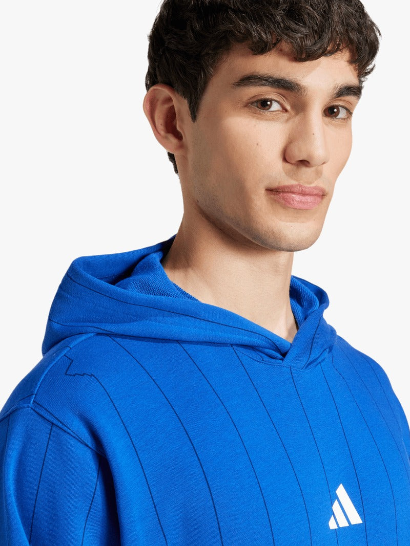 adidas Mens Seasonal Essentials US Sport Royal Blue Hoodie