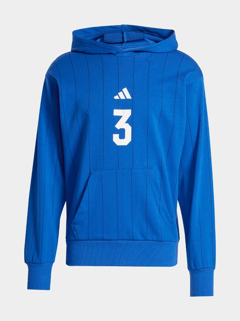 adidas Mens Seasonal Essentials US Sport Royal Blue Hoodie