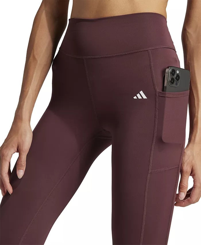 brand-logo adidas women loungewear essentials 3-stripes leggings