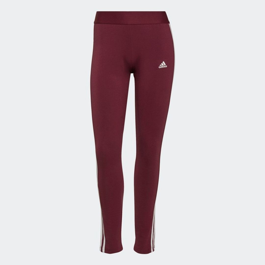 brand-logo adidas women loungewear essentials 3-stripes leggings