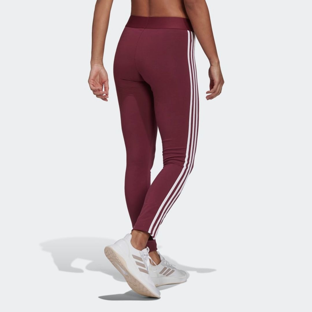 brand-logo adidas women loungewear essentials 3-stripes leggings