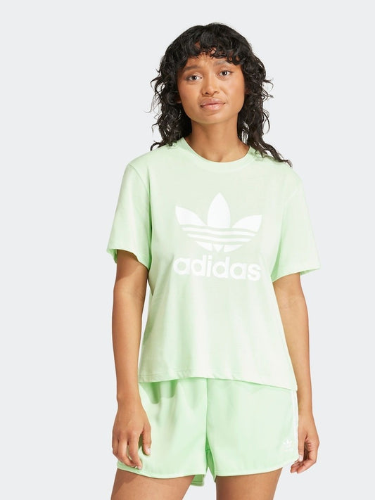 adidas Originals Green Adicolor Trefoil Boxy T-Shirt