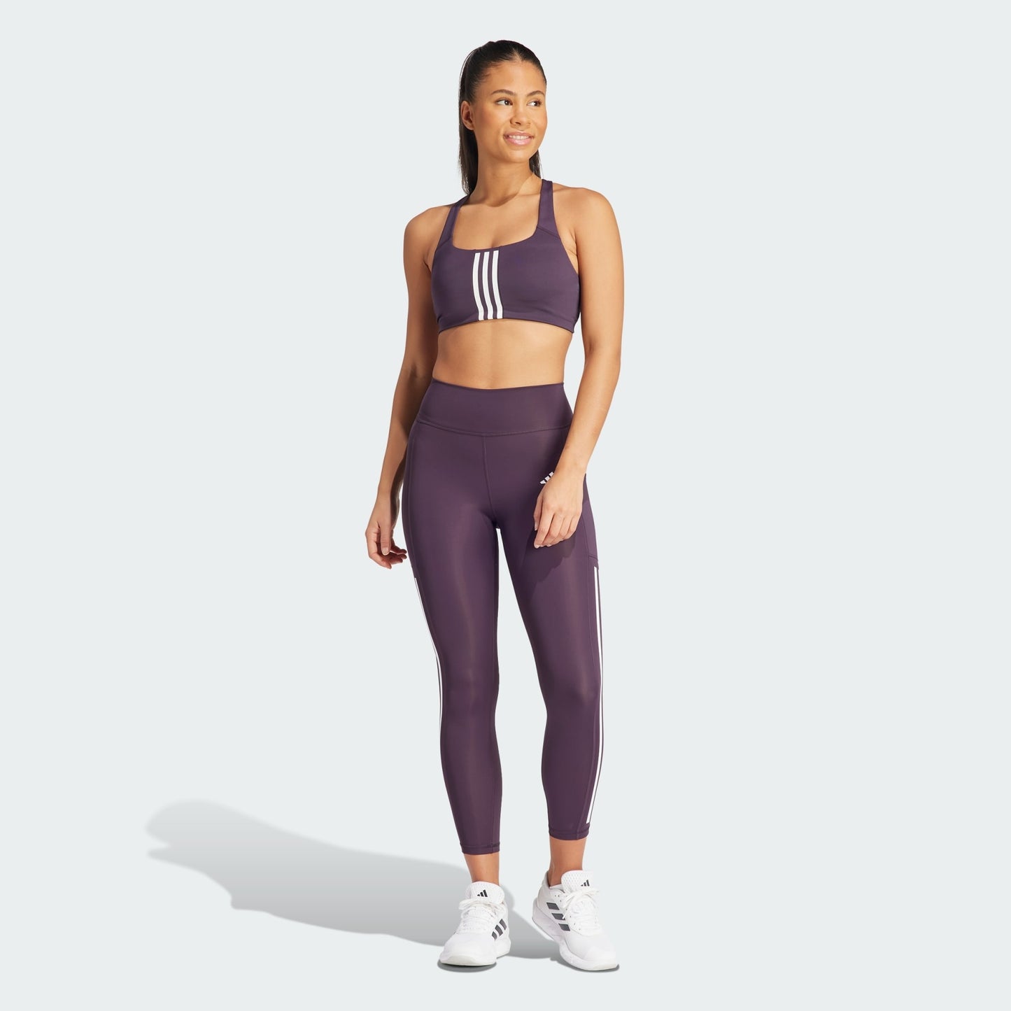 Optime 3-Stripes Full-Length Leggings
