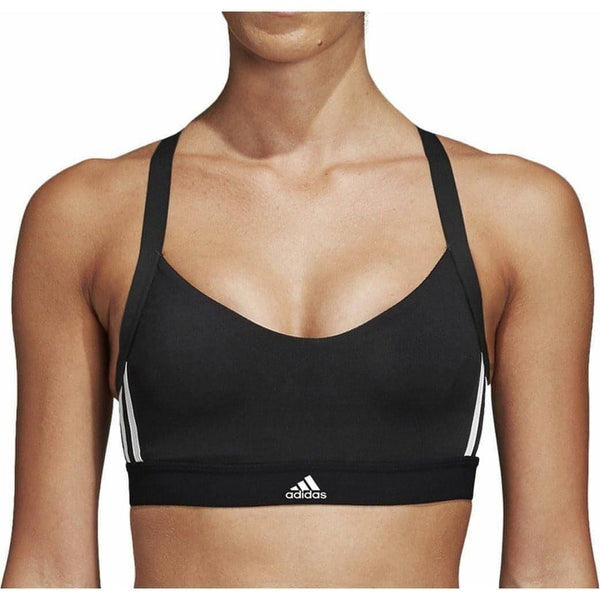 adidas  All Me 3 Stripes Womens Sports Bra - Black