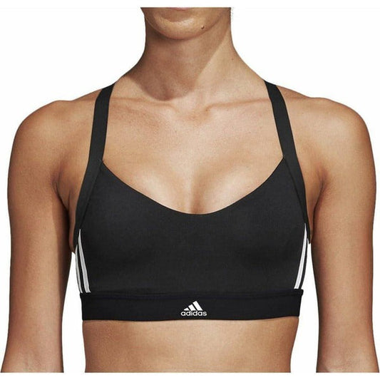 adidas  All Me 3 Stripes Womens Sports Bra - Black