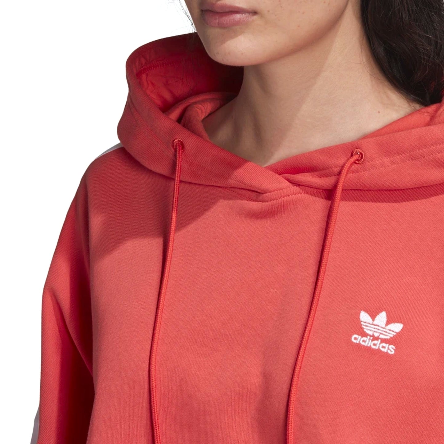 Adidas Originals Womens Cropped Hoodie - Peach