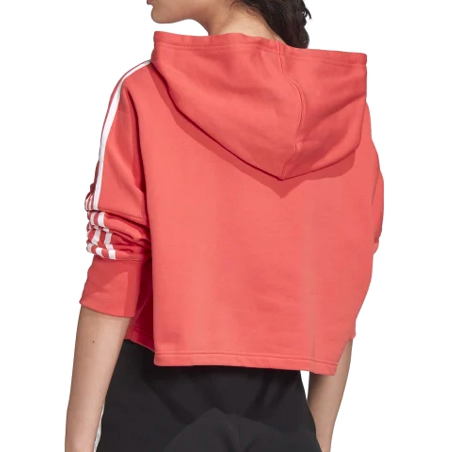 Adidas Originals Womens Cropped Hoodie - Peach