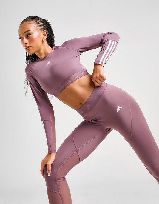 adidas Hyperglam Long Sleeve Crop Top
