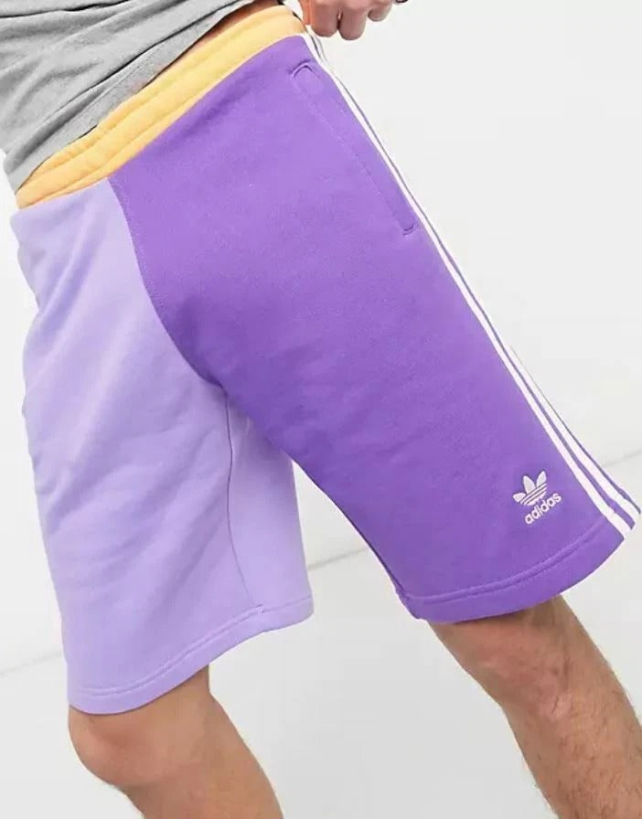 NEW MEN'S ADIDAS ORIGINALS BLOCKED 3 STRIPES TREFOIL SHORTS ~SIZE XL #GR9747