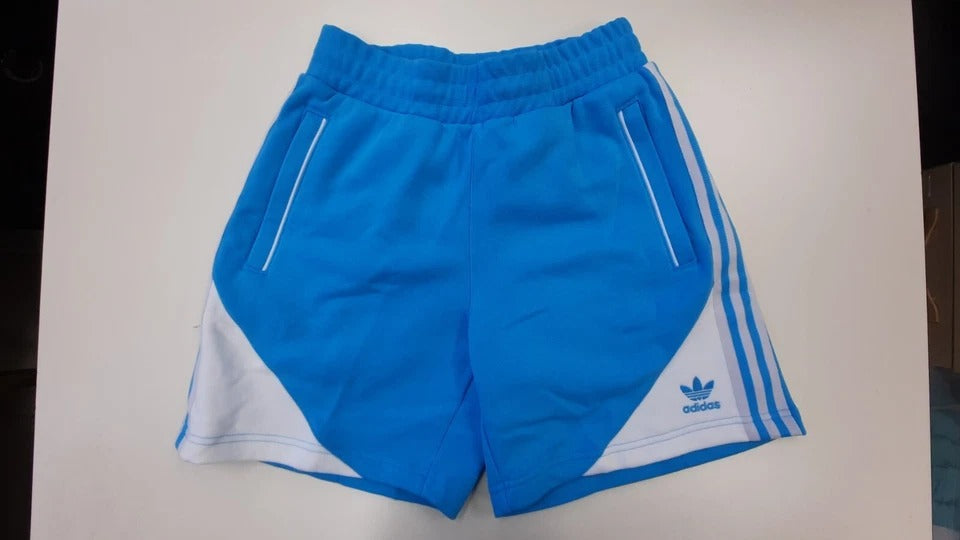 ADIDAS Originals Superstar Fleece Mens Shorts, Sky Rush/White, Choose Size, NEW!
