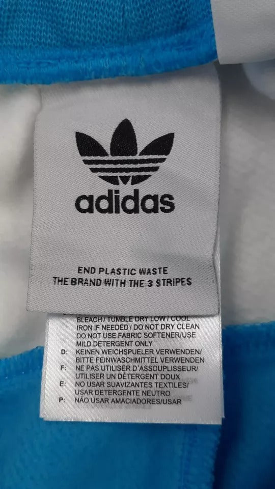 ADIDAS Originals Superstar Fleece Mens Shorts, Sky Rush/White, Choose Size, NEW!