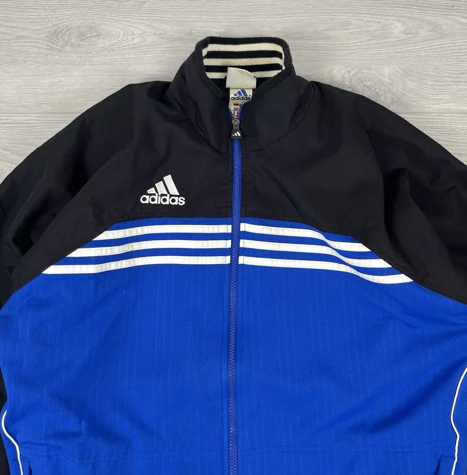 Adidas Vintage 90s Blue Tracksuit Pants Jacket M Size Mens