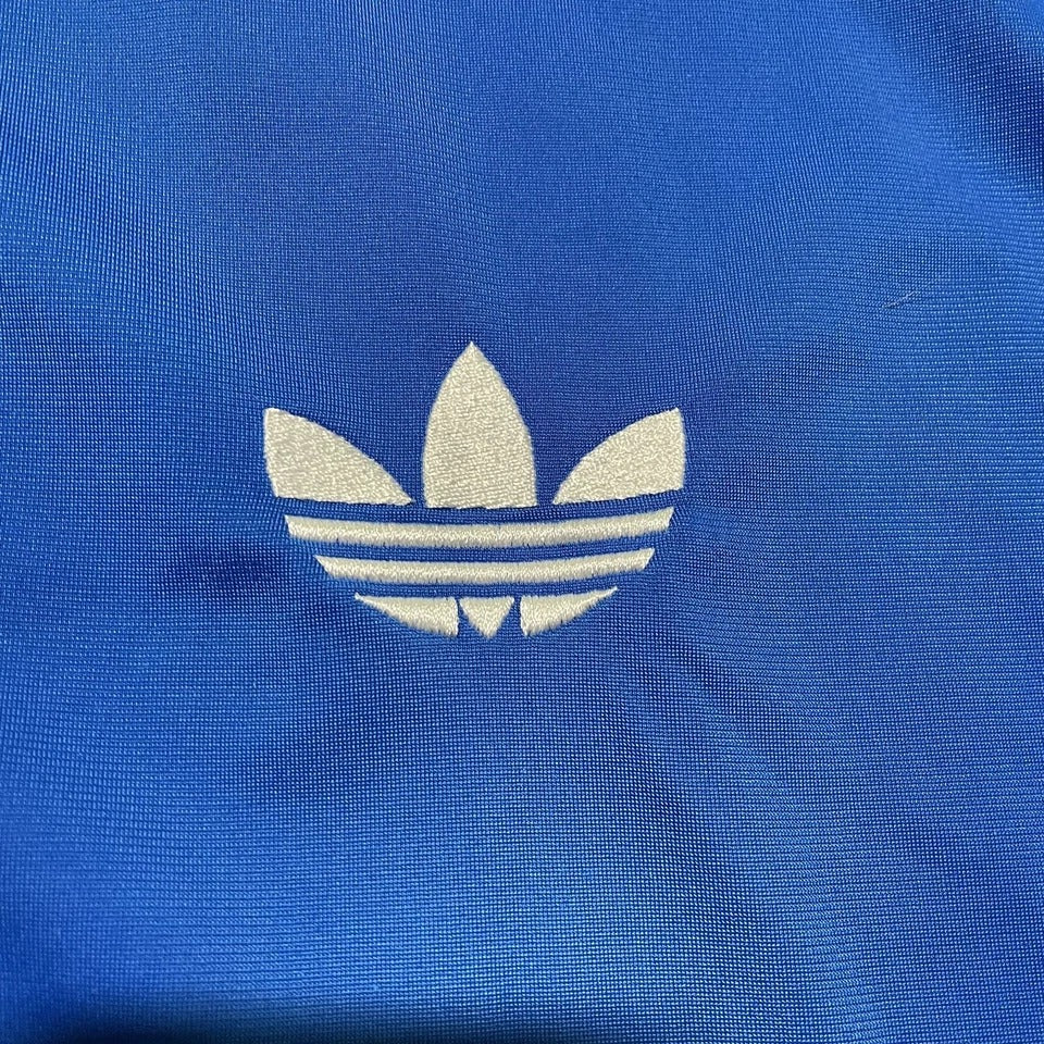 Adidas Tracksuit Jacket Pants Blue Trefoil 3 Stripe Classic Men 2XL Retro 2010s